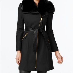 Via Spiga Jackets & Coats - Via Spiga faux fur wool-blend Coat Via Spiga Jackets & Coats - Via Spiga faux fur wool-blend Coat